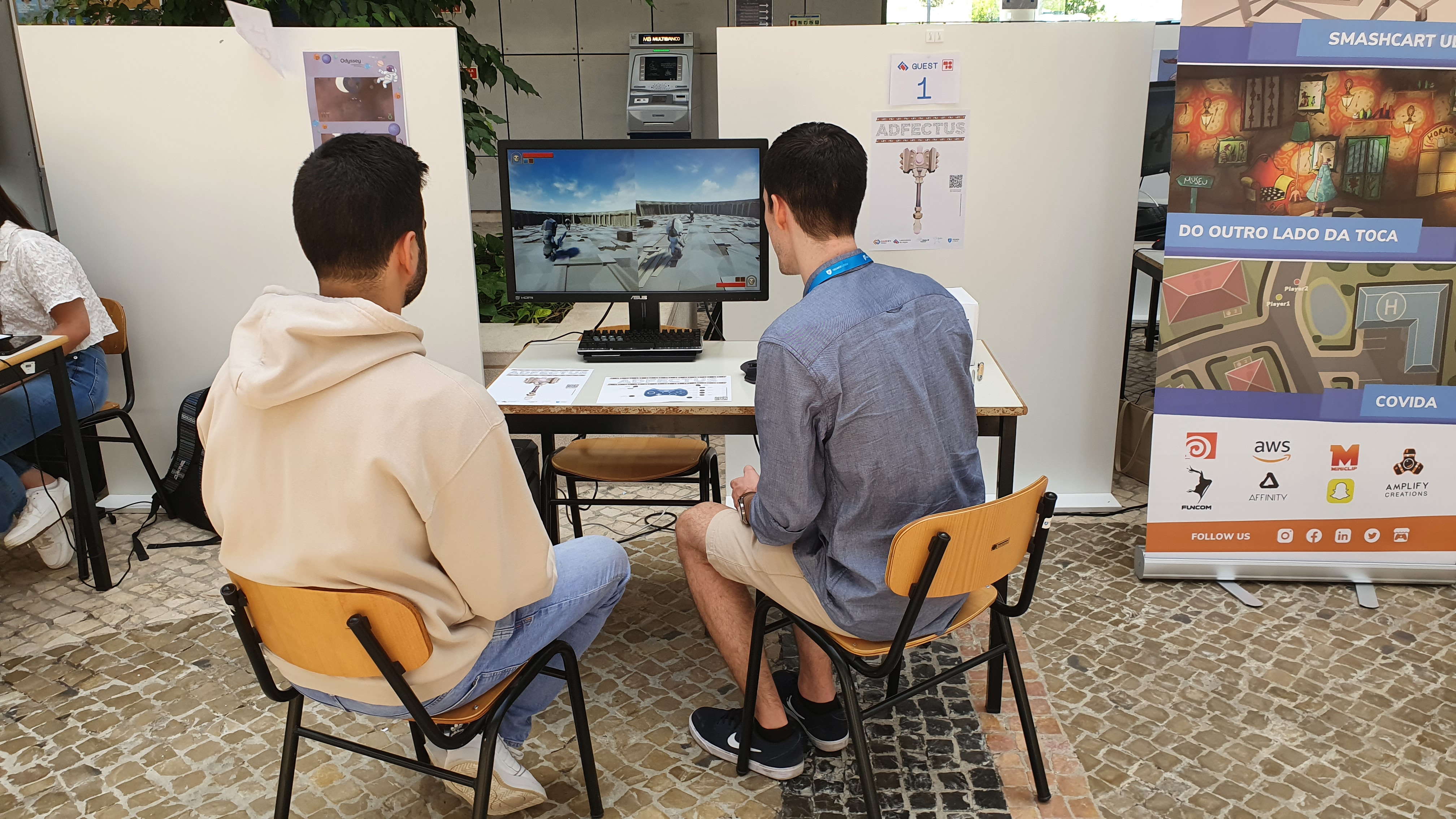 Picture of visitors playing a match in Adfectus